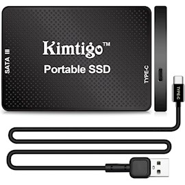 გარე მყარი დისკი Kimtigo KS3AYJTBO4P001TCGD, 1TB, External SSD, Type-C, Black